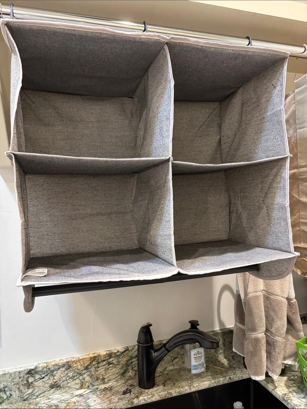 Better Homes & Gardens hanging fabric 4 shelf closet organizer